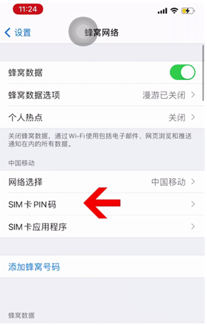 海兴苹果14维修网分享如何给iPhone14的SIM卡设置密码 