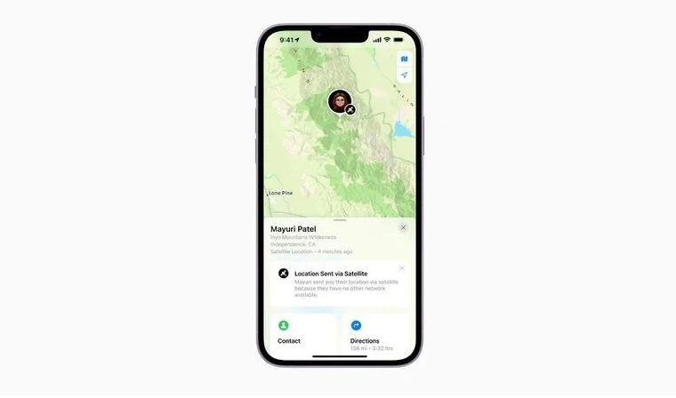 海兴苹果14维修分享iPhone14系列中 FindMy功能通过卫星分享位置方法教程 