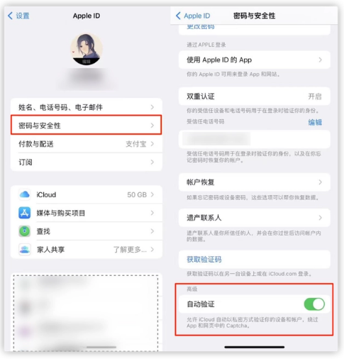 海兴苹果手机维修分享iOS 16 自动验证功能开启方法 