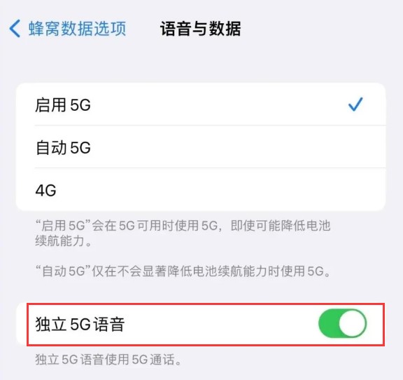 海兴苹果14维修分享iPhone 14 Pro如何开启VoNR 