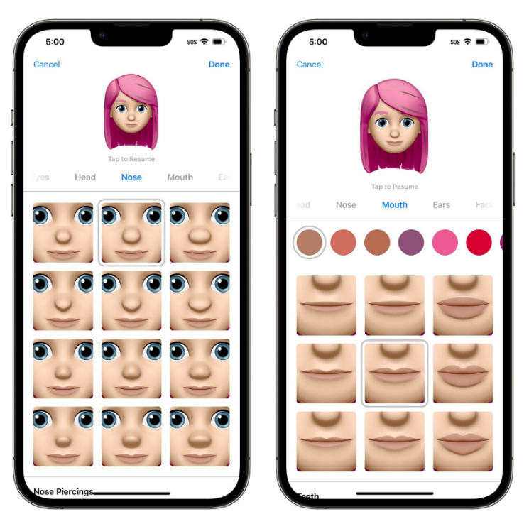 海兴苹果手机维修分享​iOS 16中的拟我表情有了哪些变化和升级 